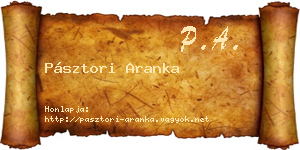 Pásztori Aranka névjegykártya